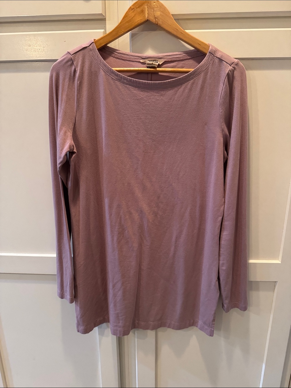 Duluth Trading Co Lavender Long Sleeve Scoop Neck dress